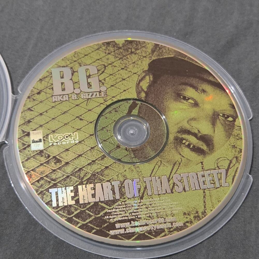 Vtg 2005 B.G. aka B. Gizzle THE HEART OF THA STREETZ CD RAP HIP HOP